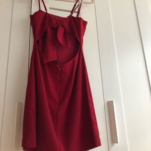 Red Tie-Back lulus dress